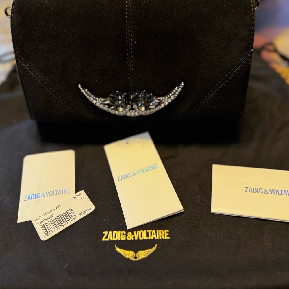 Zadig & Voltaire suede and leather bag